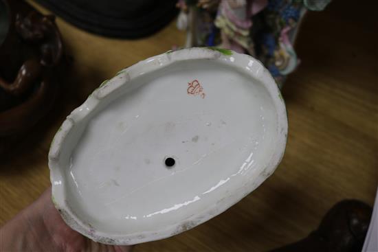 A Samson group of Tailors wife and a Continental arbour group tallest 28cm